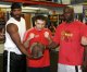 Ruslan Chagaev with Julius Long (L) and Raymond Olubowale photo