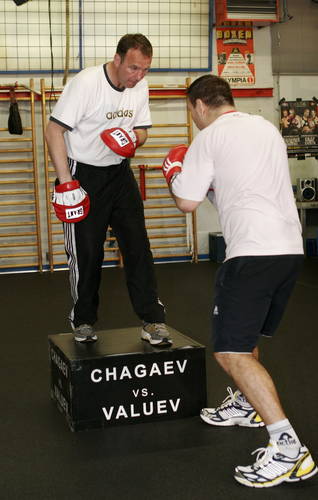 photo Ruslan Chagaev with Michael Timm