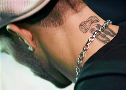 photo WBC Super Lightweight Champion Arturo Gatti sports a "Victory" tattoo photo WBC Super Lightweight Champion Arturo Gatti sports a "Victory" tattoo