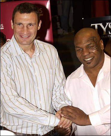 See gallery Vitali Klitschko and Mike Tyson